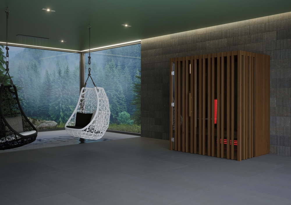 Wooden Indoor Sauna Far-Infrared Dry & Steam Sauna Room
