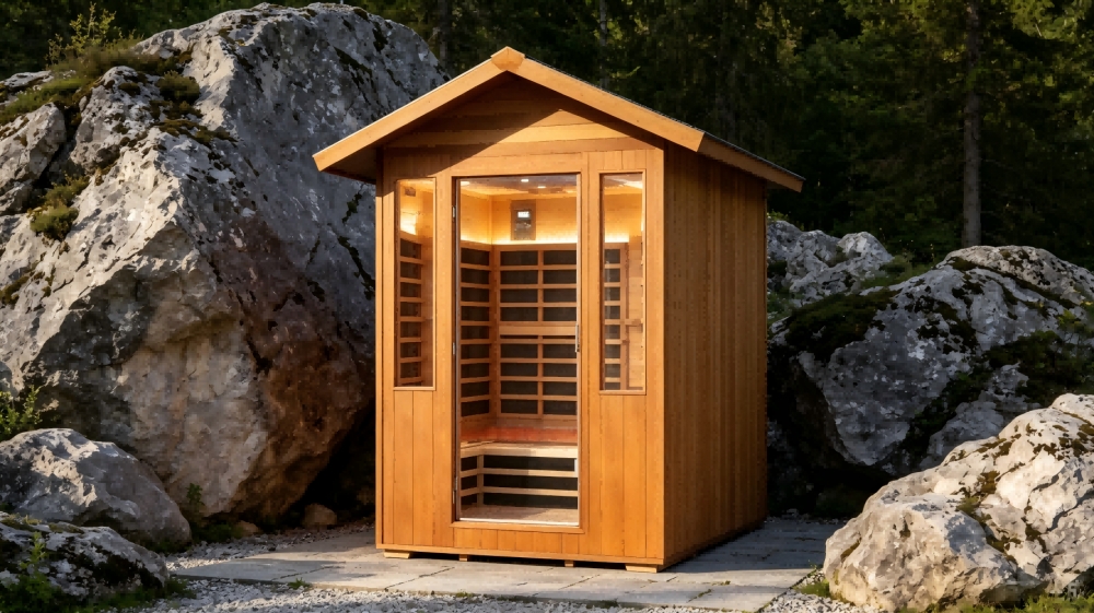Weatherproof Outdoor Hemlock Sauna