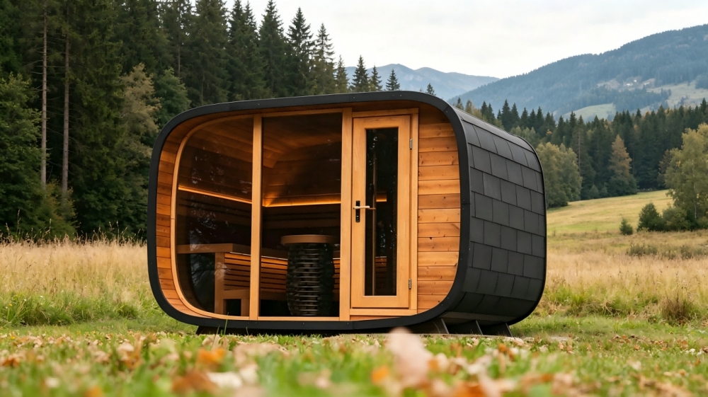 Wooden Barrel Sauna